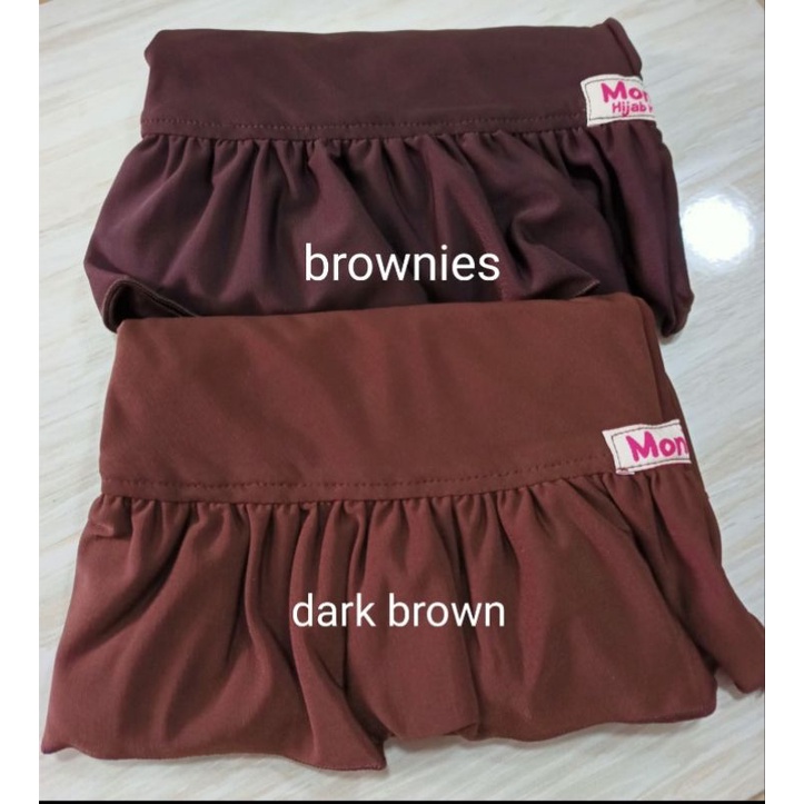 Candy Hijab by Monia Hijab Kids Dark Brown size MLXL | jilbab pramuka | hijab anak sekolah