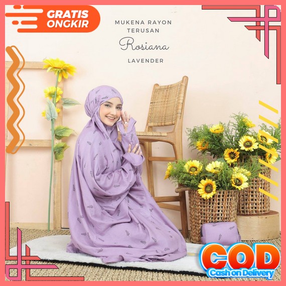 Mukena Terusan Terompah Dewasa - Mukenah Hadramaut Polos Traveling Jumbo Rayon Premium Bali Murah Mu