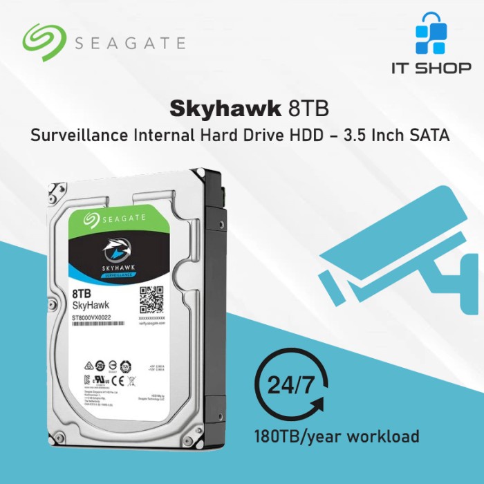Terlaris Hardisk Seagate Skyhawk Cctv 8Tb