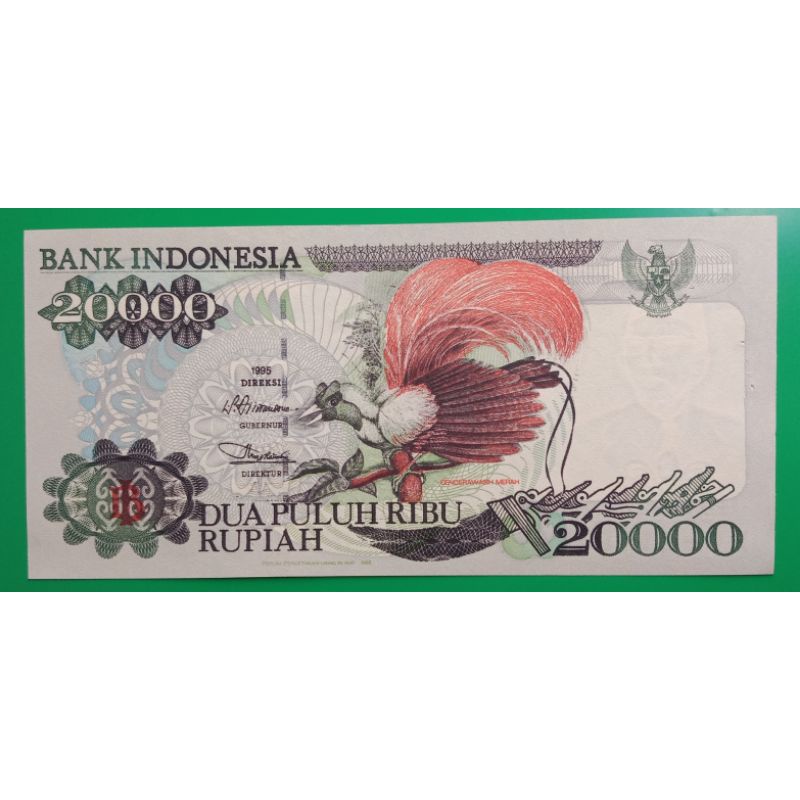 UANGKUNO 20.000 RUPIAH THN 1995/1996