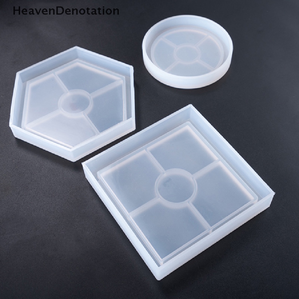 [HeavenDenotation] Base Tray Silicone Mold Ukuran Besar Nampan Bulat Cetakan Beton Terrazzo Round Plate HDV