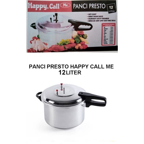 Panci Presto Happy Call Me Kapasitas 12 Liter + Sarangan