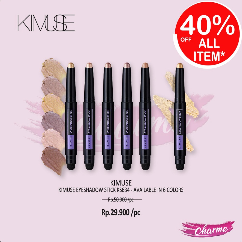 (READY &amp; ORI) KIMUSE Eyeshadow Stick Shimmer Matte Dual-Head Eye Shadow KS634 KS 634