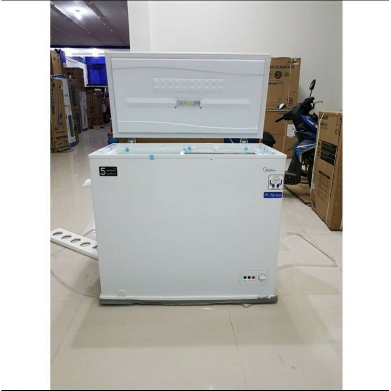 MIDEA HS 259 CNK Fiber box Freezer chest freezer 200 Liter lemari pembeku