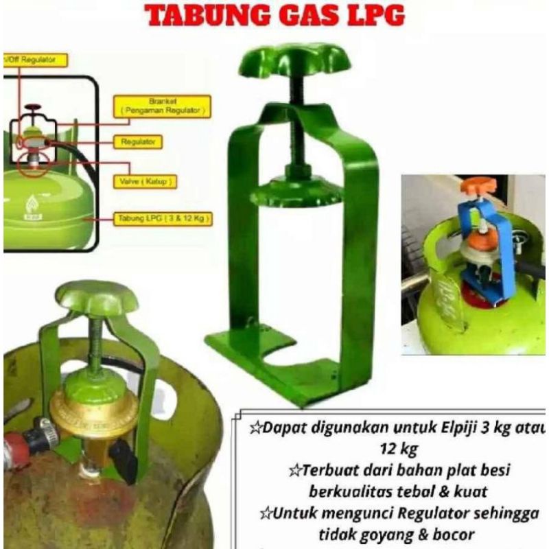 PENGAMAN GAS ELPIJI 3KG, 5KG DAN 12KG / PENGAMAN TABUNG GAS READY PEKANBARU