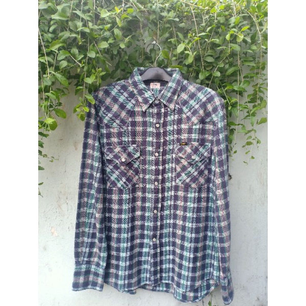 Kemeja Flanel Lee Union Made Sanforized