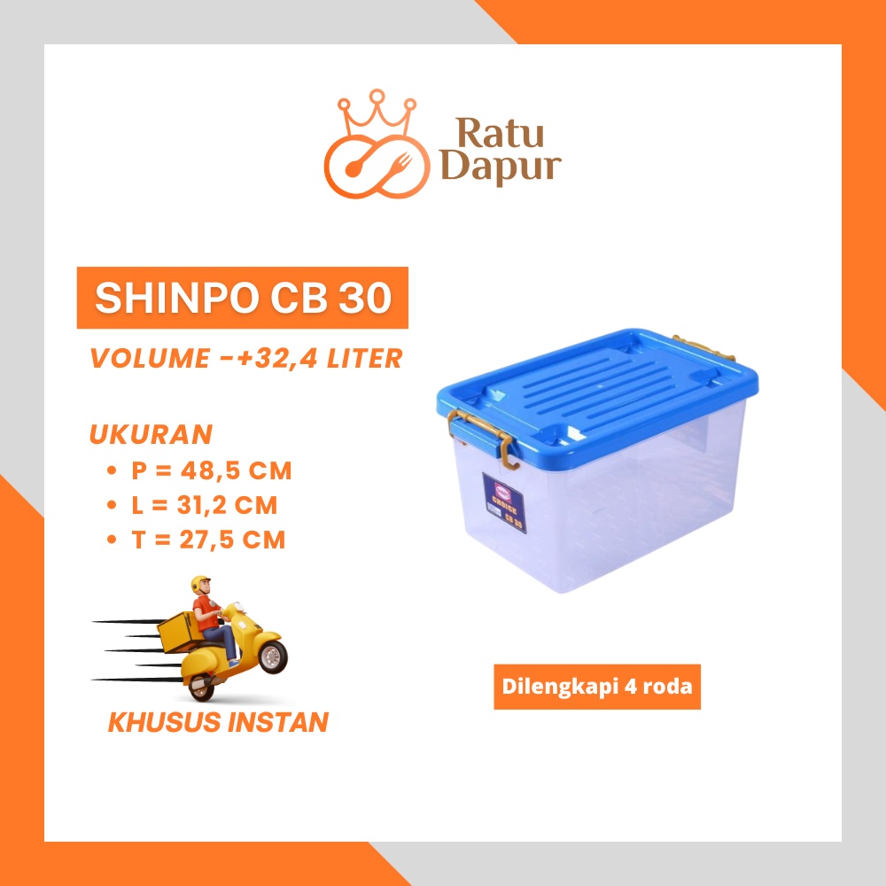 Container Box Plastik Jumbo Besar Multifungsi [2 JAM SAMPAI] Warna Random PENGIRIMAN INSTAN