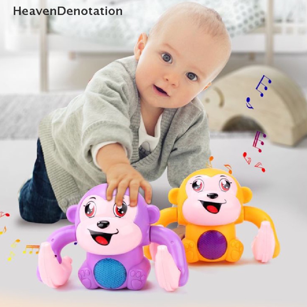 [HeavenDenotation] Mainan Bayi Elektrik Tumbling Monkey Light Musik Puzzle Suara Mainan Edukasi Dini HDV