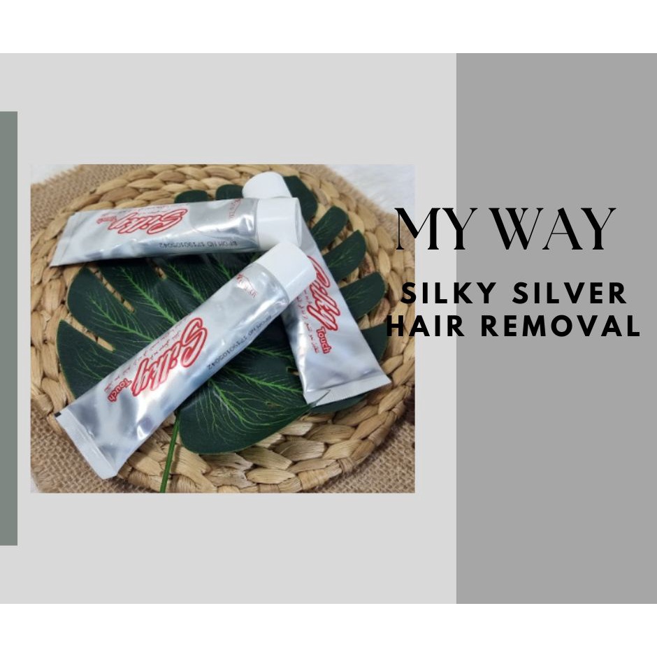 SILKY TOUCH SILVER MY WAY Hair Removal 100% Original Original Silky Touch My Way Krim Perontok Bulu 