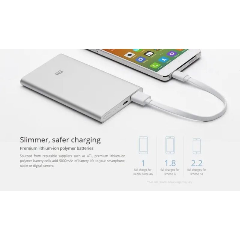 XIAOMI Original Powerbank Xiaomi 2 10000mAh 12V 15W 1 USB Fast Charging V2.0 OEM Garansi