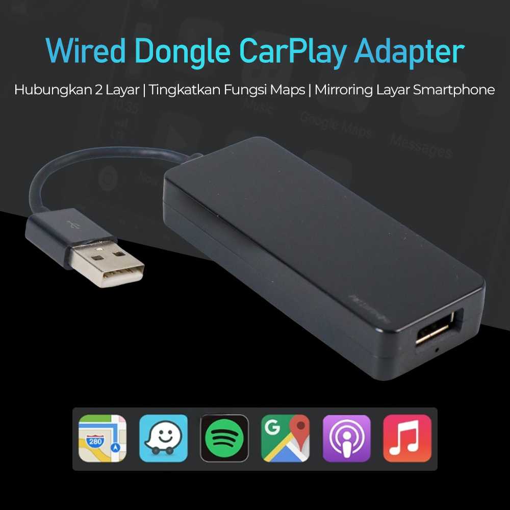 Carlinkit Wired Dongle CarPlay Adapter Head Unit USB Plug - CPC200-CCPM ( Mughnii )