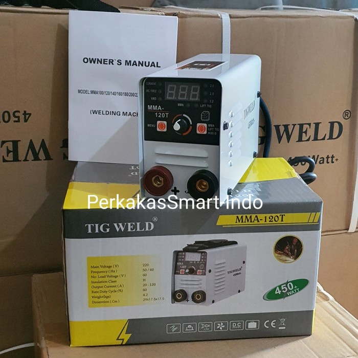 Terlaris Tigweld Mesin Las 120A 450Watt/Mma 120A/Tig 120A Vrd Digital