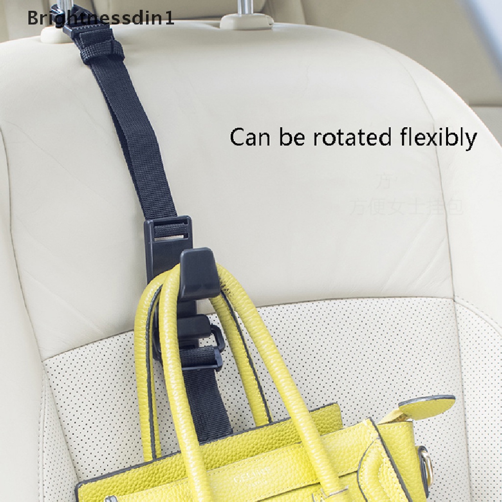 [Brightnessdin1] 1pcs Car Hook Universal Adjustable Car Back Seat Headrest Hook Butik