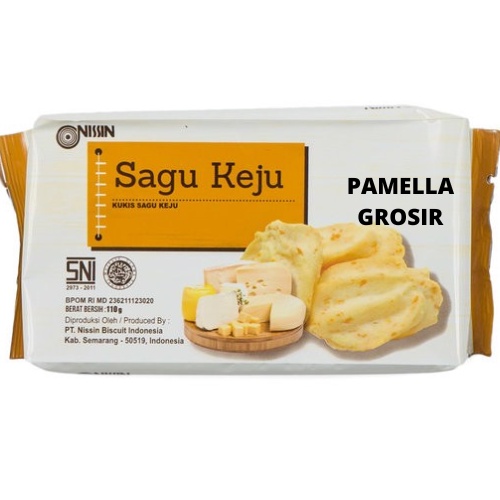 

NISSIN SAGU KEJU NETTO 110GR SNACK makanan ringan jajanan cemilan camilan pedas asin gurih manis murah