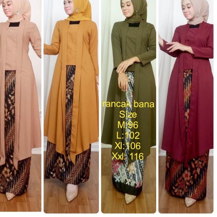 SerbuuY4k4J baju kurung/setelan melayu/tunik pesta/pakaian wanita/fashion muslim/setelan besan