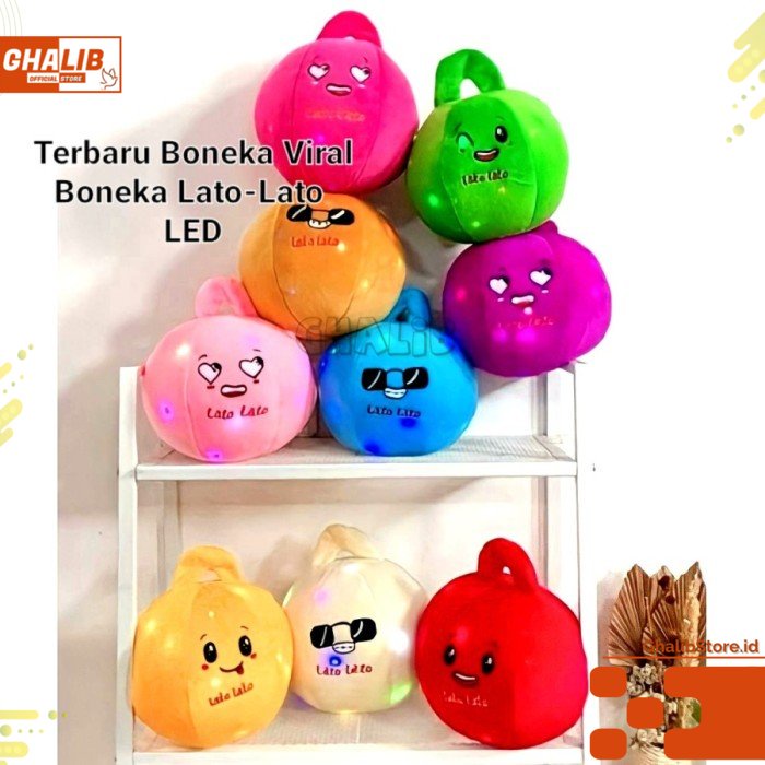 BONEKA Viral Lato Lato Lampu LED NYALA Kado Cewek - COWOK
