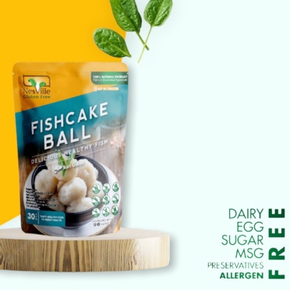 Nesville FISHCAKE BALLS ikan GABUS Non GMO,GLUTEN FREE,HALAL