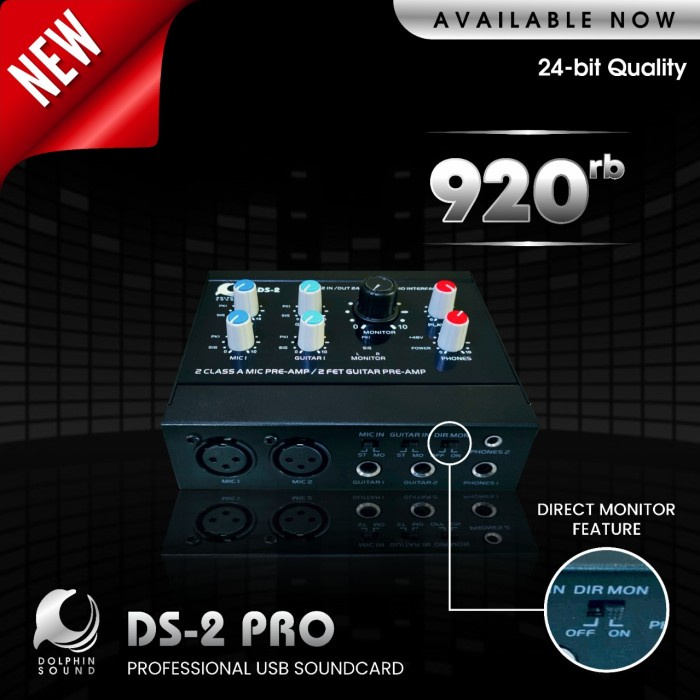 Terlaris Isk Ds-2 Ds2 Pro Soundcard Audio Interface