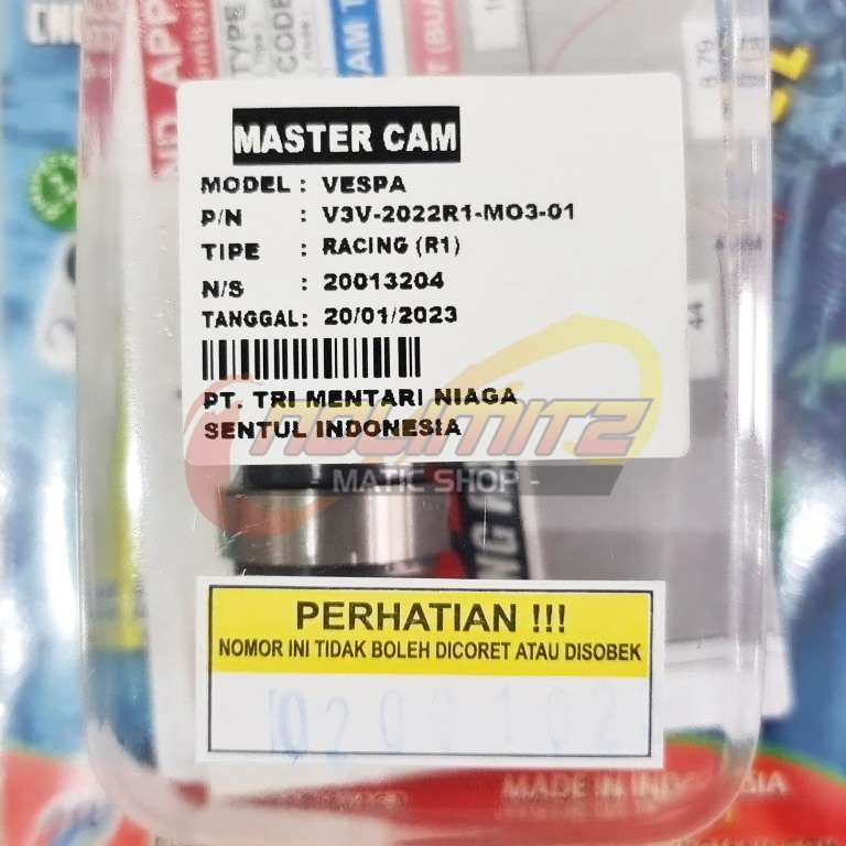 Noken As BRT Racing Master Cam R1 Vespa Sprint Primavera S LX 3V IGET