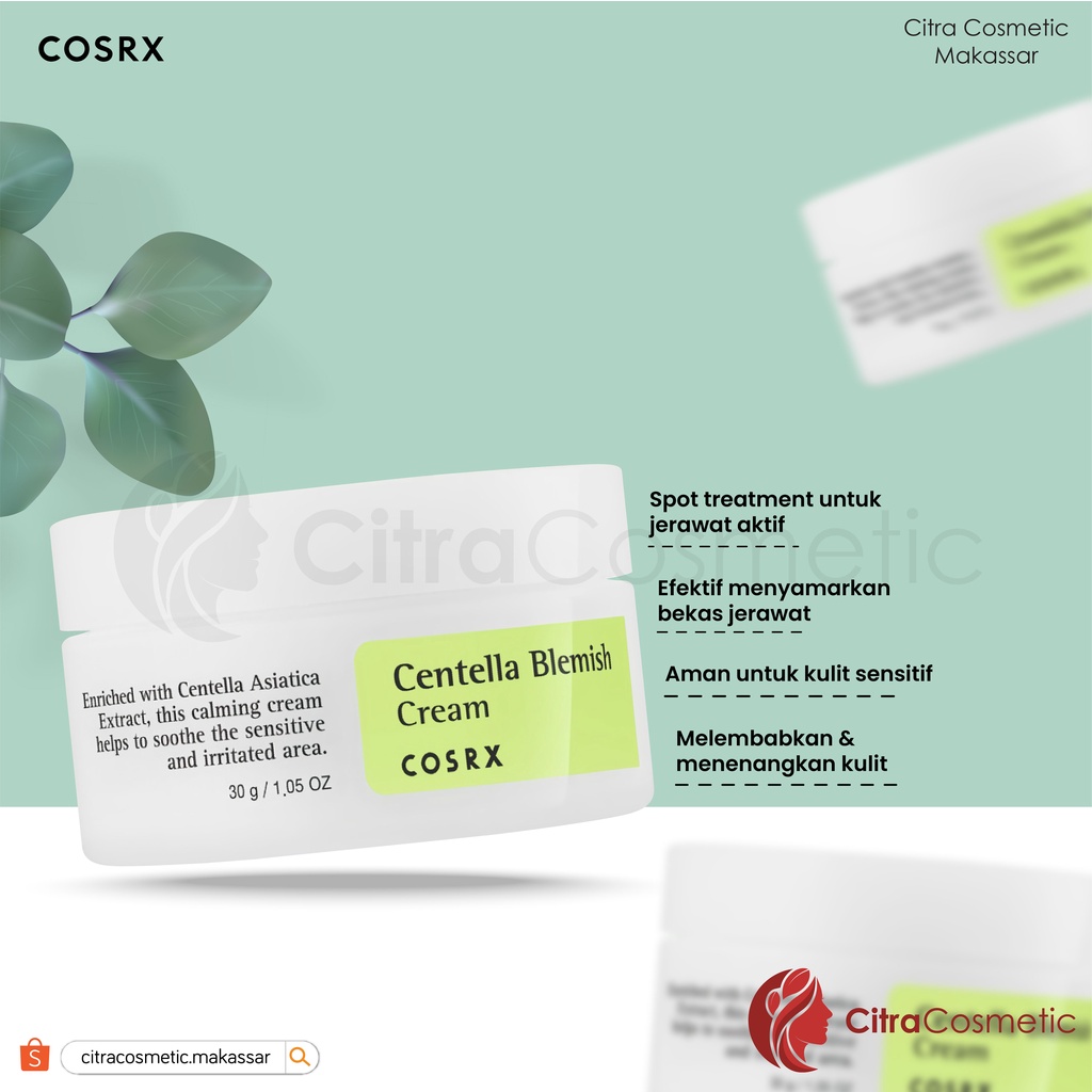 Cosrx Centella Blemish Cream 30 Ml
