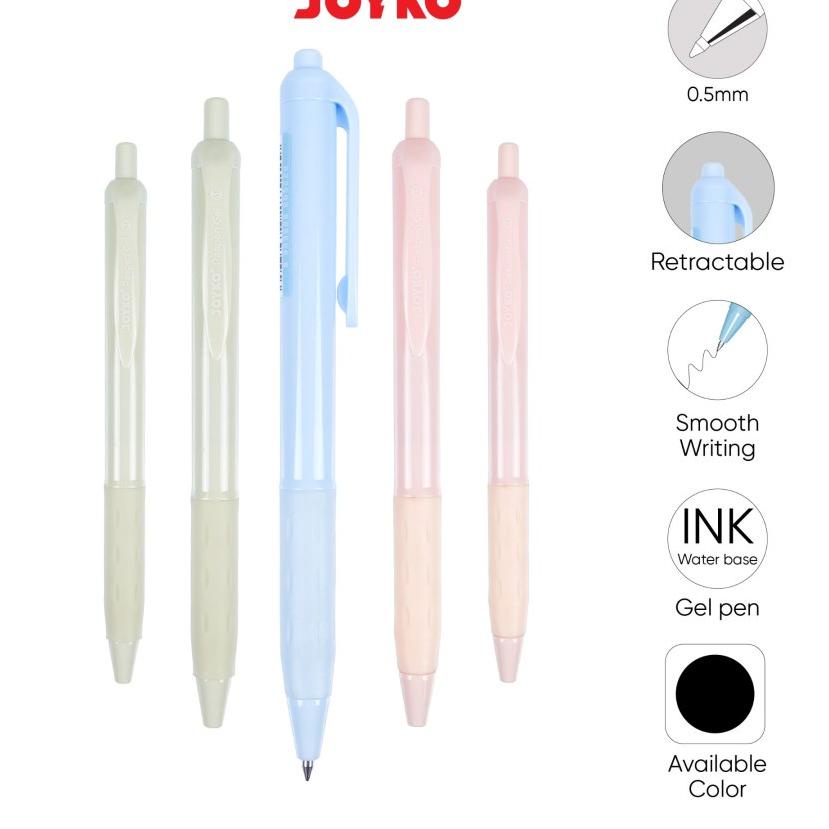 

Free Garansi Gel Pen Pulpen Pena Joyko GP-337 Paspen Gel 0.5 mm 1 Pack / 12 Pcs