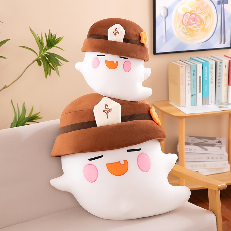 Game Anime Game Genshin Impact Hutao Ghost Topi Mainan Mewah Kartun Kawaii Genshin Hu Tao Plush Doll Mainan Lembut Untuk Anak