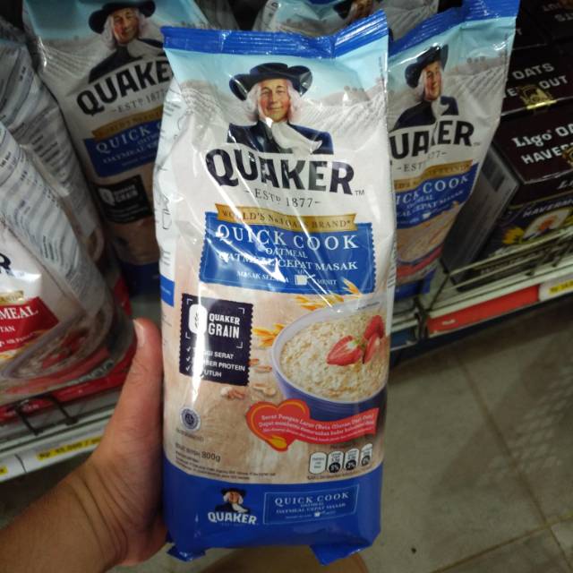 

✨NEW✨ -QUAKER QUICK COOK OATMEAL POUCH 800GR- 1.1.23
