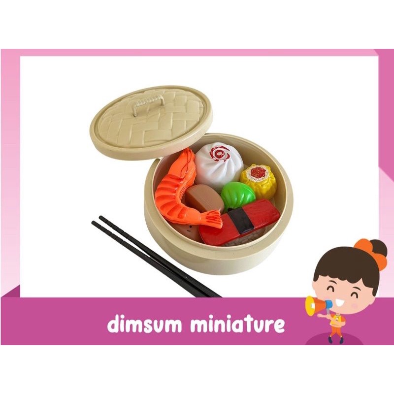 DIMSUM FOOD miniatur makanan/ Dimsum Mainan Anak Delicious Food SH1272 makanan Jepang sushi
