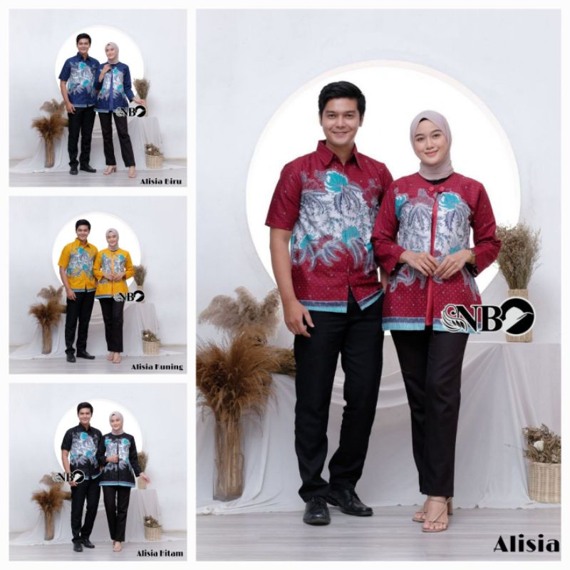 BAJU BATIK WANITA ATASAN LENGAN PANJANG MODEL BOLERO MOTIF ALISIA