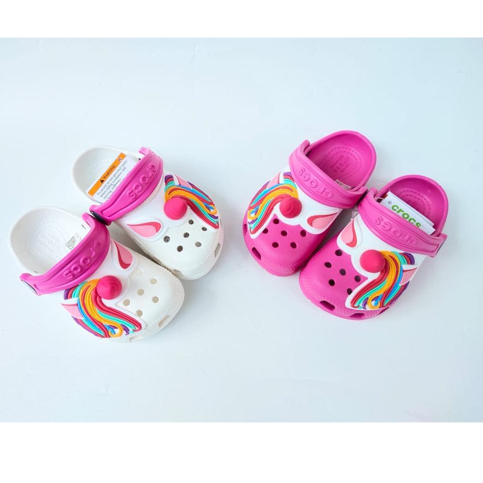 ▼ CROCS Sendal CROCS Unicorn CROCS Anak CROCS Anak Perempuan Sandal CROCS Unicorn Tanduk Clog ←