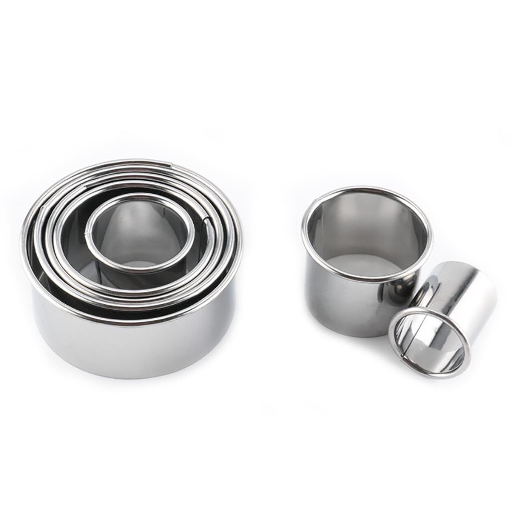 14pcs Cetakan Kue Stainless Steel Pembuat Pangsit Bulat Tahan Aus Penampilan Indah Pembungkus Cetakan Set Model Dapur