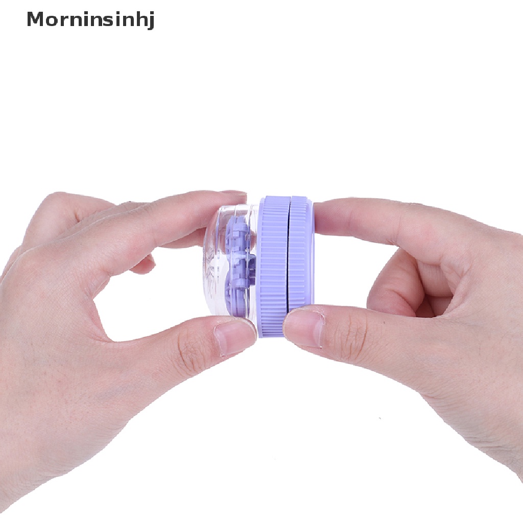 Mornin 1X Portable Contact Lens Cleaner Case Kotak Rotasi Manual Pencuci Pembersih Travel id