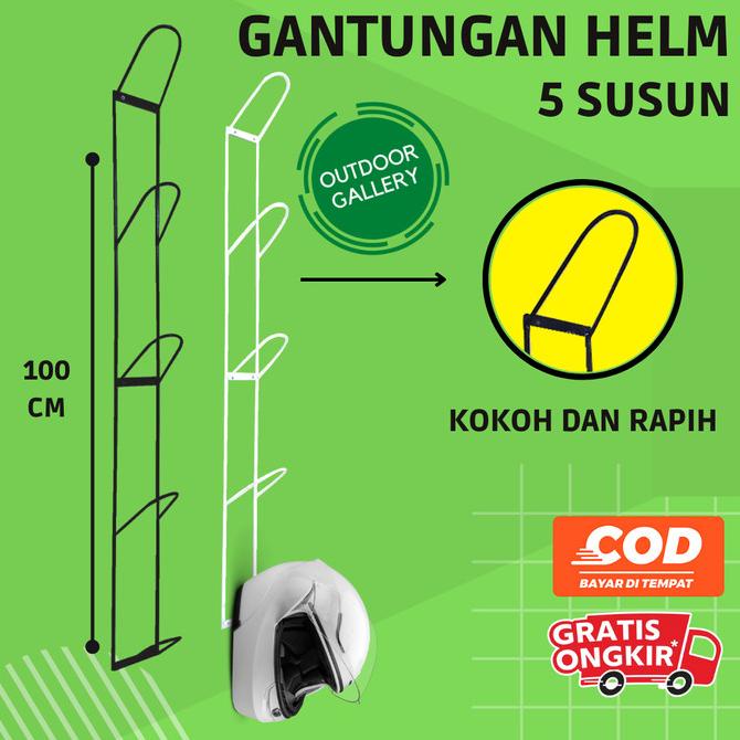 Rak Helm 5 Susun Rak Helm Gantung Gantungan Helm Rak Helm Minimalis