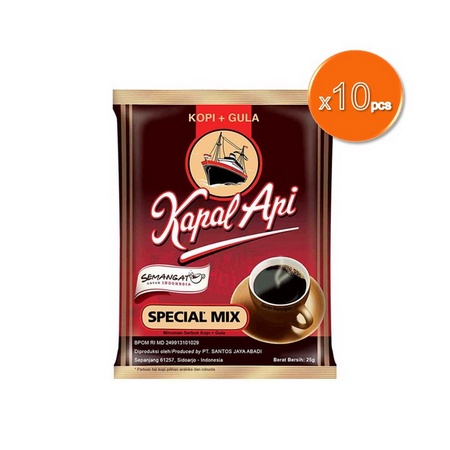 Kapal Api Special Mix Kopi Instan Bubuk 10 Sachet @ 24 Gram