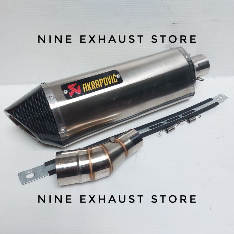 knalpot akrapovic titan slip on ninja 250fi