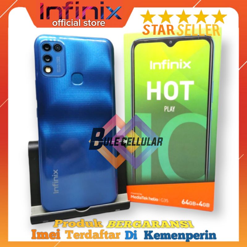 INFINIX HOT 10 PLAY 4/64GB • 3/32GB • 2/32GB ORIGINAL INFINIX BERGARANSI FULLSET
