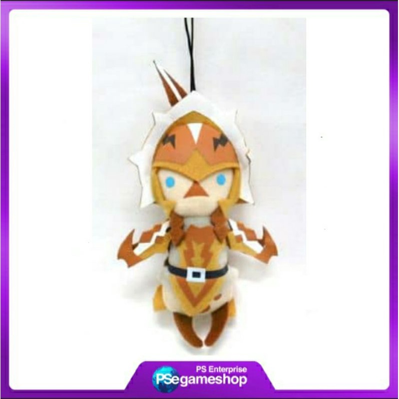 Gantungan Kunci / Karakter Legios Neko Monnyan Corps Mini Maskot &quot;3DS Soft Monster Hunter 4G&quot;