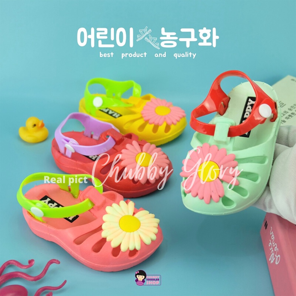 Chubby Glory SH2146 Sandal sepatu anak bayi / sendal bapao / sendal anak perempuan Slip On / Sandal Anak Jelly/Sandal Anak Perempuan Bahan Karet Model Lucu/ Sandal Anak Anak Sol Lembut /lembut Import bahan karet