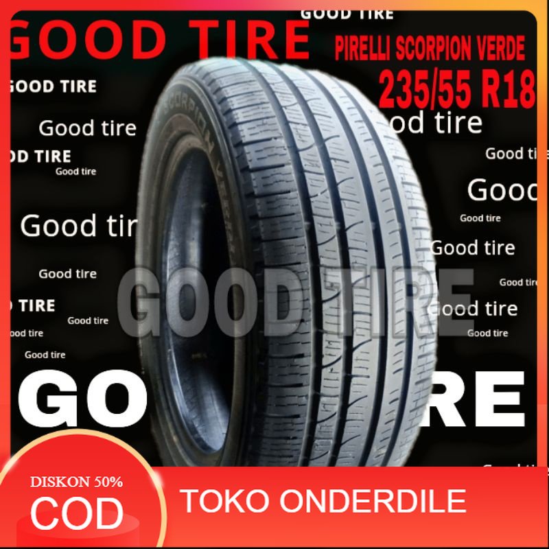 BAN MOBIL PIRELLI SCORPION VERDE 235-55-18 R18 COPOTAN SEKEN SECOND BEKAS