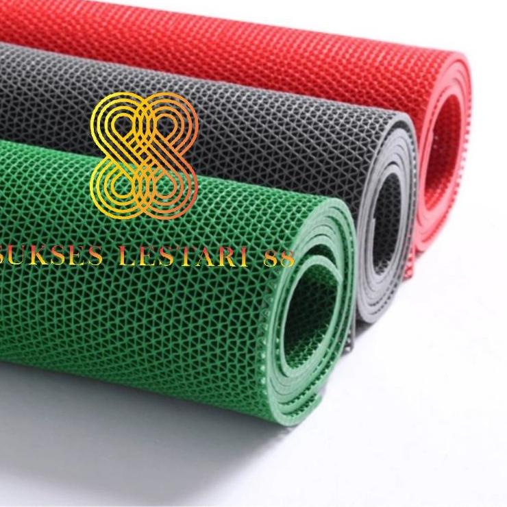 ❀ Keset Karpet Anti Slip Kamar Mandi Keset Wudhu Masjid  - Jaring Meteran ❆