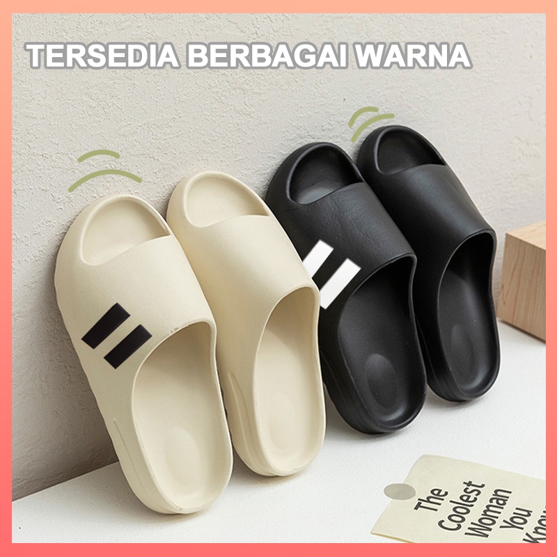 Sandal jepit pria casual kekinian murah dewasa Sendal pria hitam cowok gunung outdoor empuk EVA