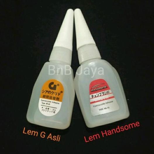 

Q29 Lem G ASLI dan Lem Handsome Glue u/Kayu, Besi, Karet, Plastik - Per Pcs SPECIAL PRICE ➽