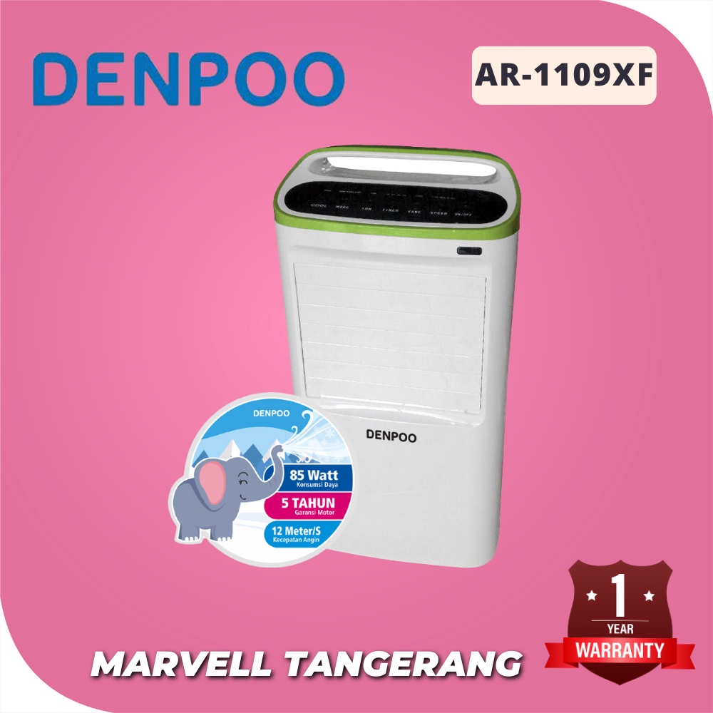 AC PORTABLE DENPOO AR-1109 XF PENYEJUK PENDINGIN RUANGAN 8,5 LITER