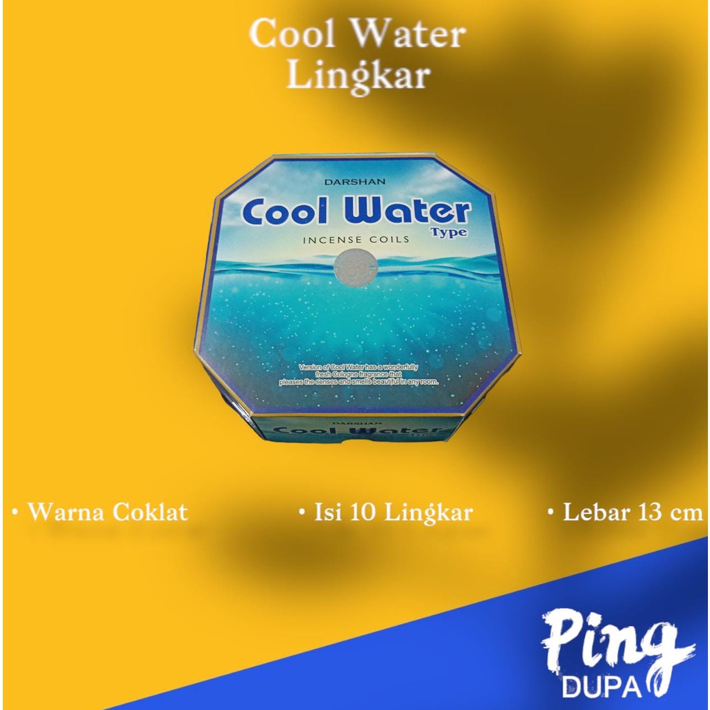 Dupa Hio Lingkar Cool Water 24 Jam By Darshan India