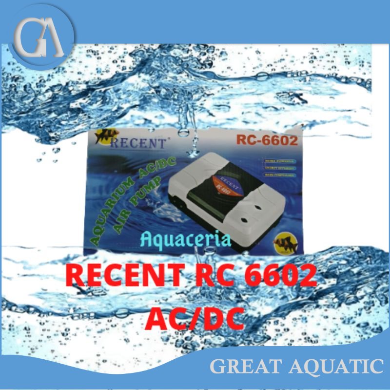 AERATOR RECENT RC 6602 AC DC POMPA UDARA KOLAM AQUARIUM