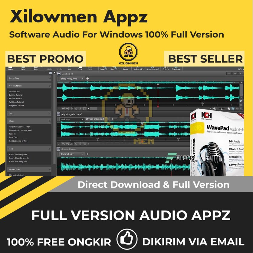 [Full Version] NCH WavePad Pro Lifetime Audio Software WIN OS