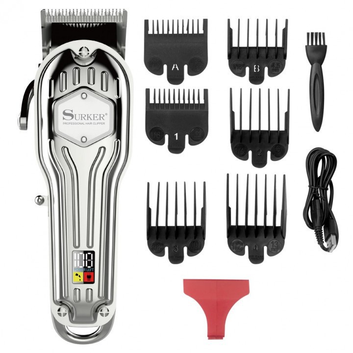 SURKER K9S - Elegant Professional Electric Rechargeable Hair Clipper