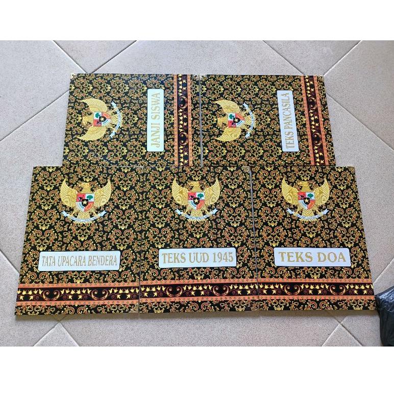 

N30 Map Upacara - Naskah Upacara ( Map upacara batik murah ) 1 set isi 5 lengkap. map kualitas terbaik TERBARU ャ