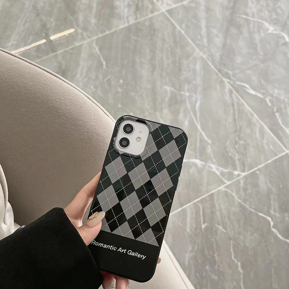 IPHONE Ins Rami Abu Berlian Cocok Untuk Iphone14 14pro 14plus 13 13mini 13pro 13prm iPhone12 7Plus 8Plus Xr XS 13 12mini Pro Max Empat Sudut Casing Ponsel Tahan Guncangan