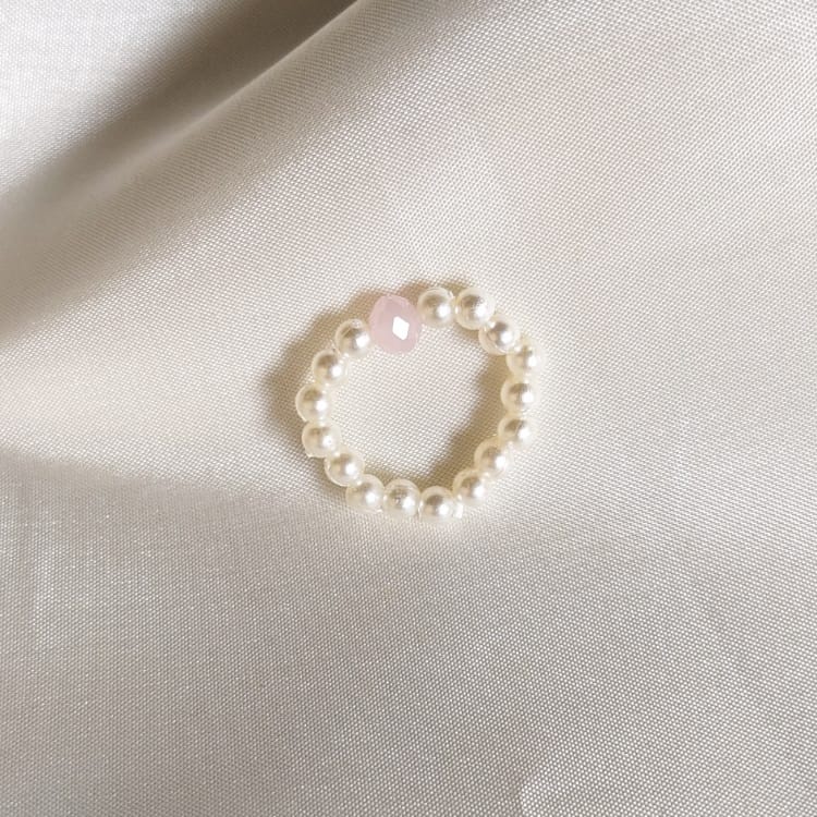 Cincin Manik Korea Beads Kpop Ring Handmade Mango Series